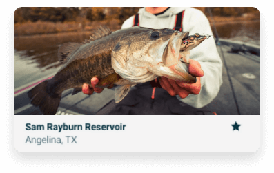 fishing report picture with lake name